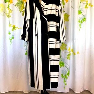 Topshop Oversized Linen Unisex Coat